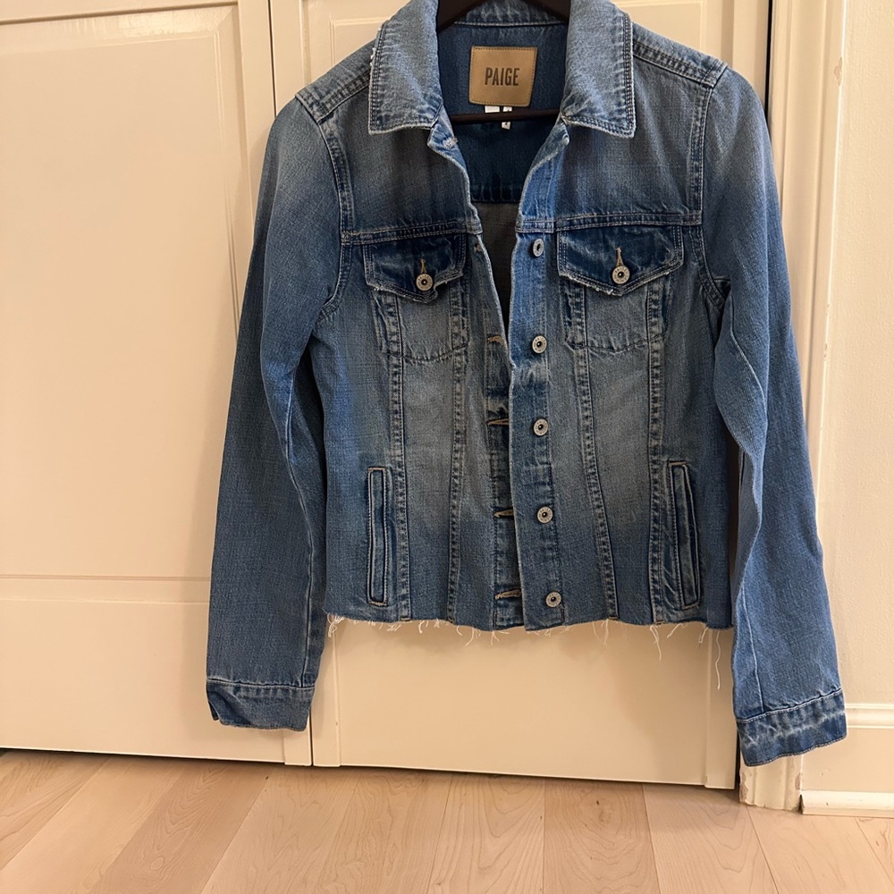 PAIGE Women's Classic Blue Jean Jacket